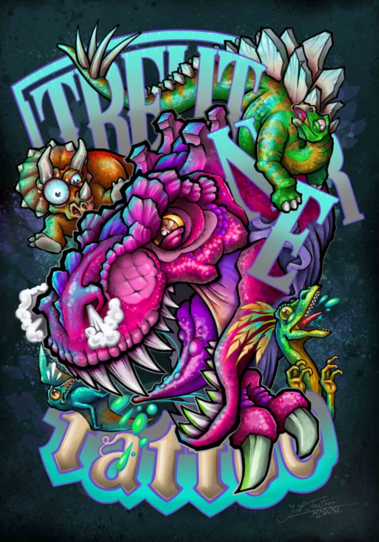plakát - dinosauři tattoo blansko, treutner