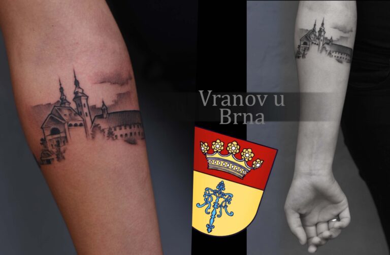 vranov u brna, černobílé tetování v tetovacím studiu Blansko